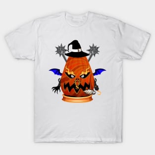 Spooky Halloween Pumpkin Head T-Shirt